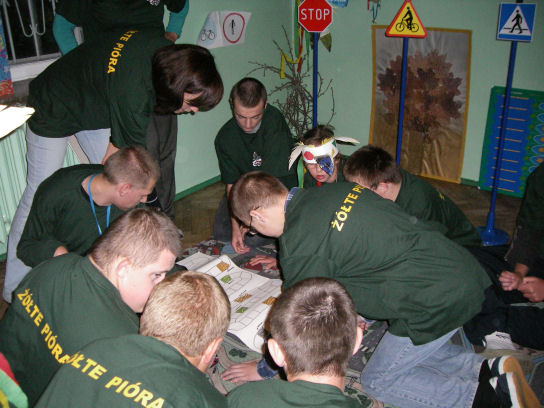 Uczniowie w internacie