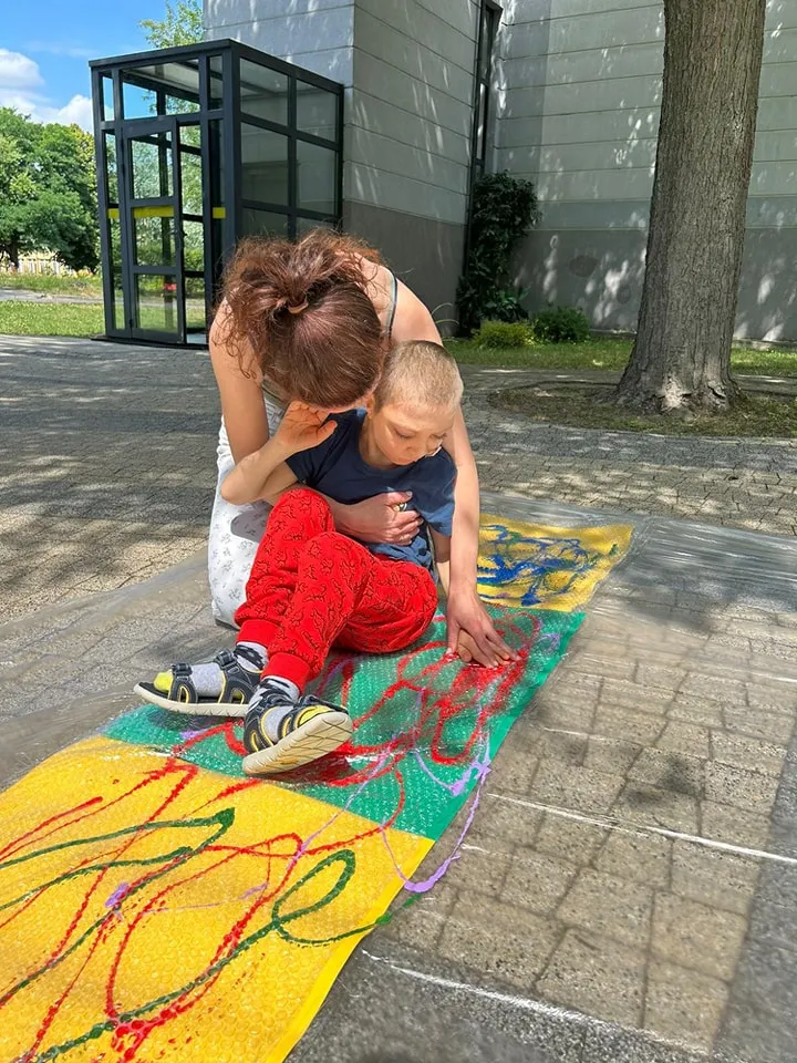 Uczniowie na akcji "Lato w mieście"