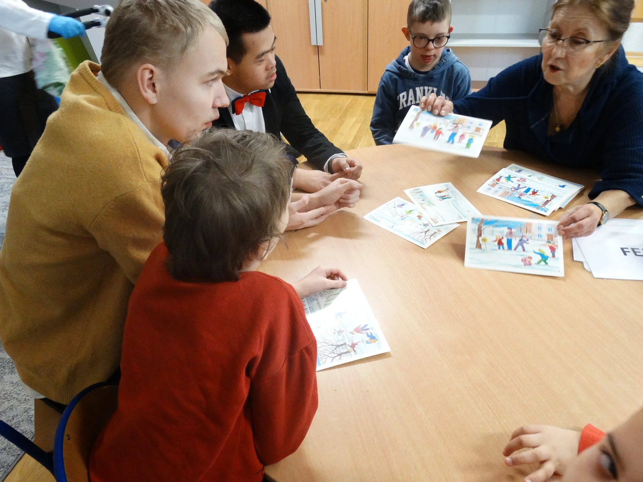 Uczniowie na zajęciach przed feriami