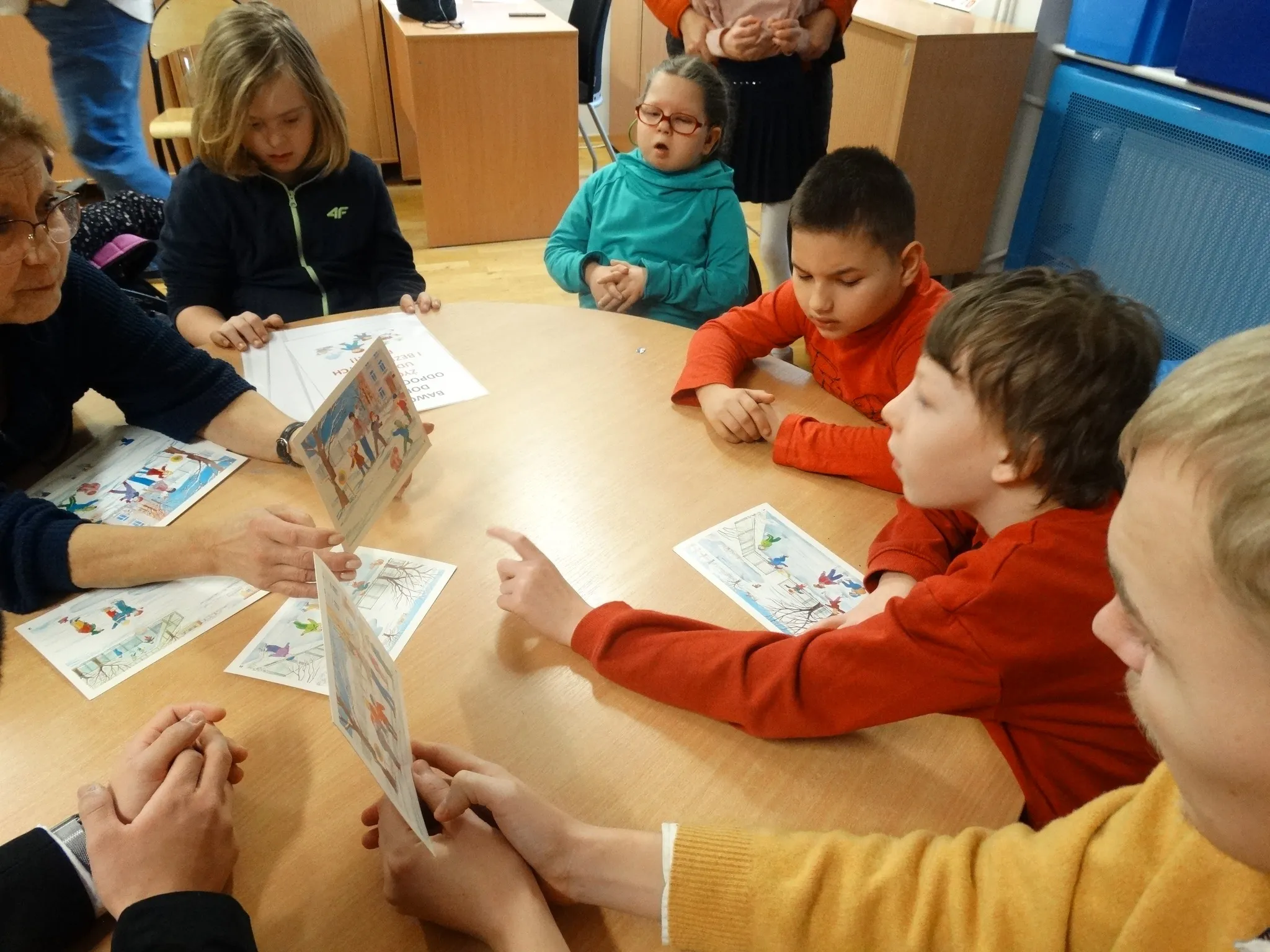 Uczniowie na zajęciach przed feriami