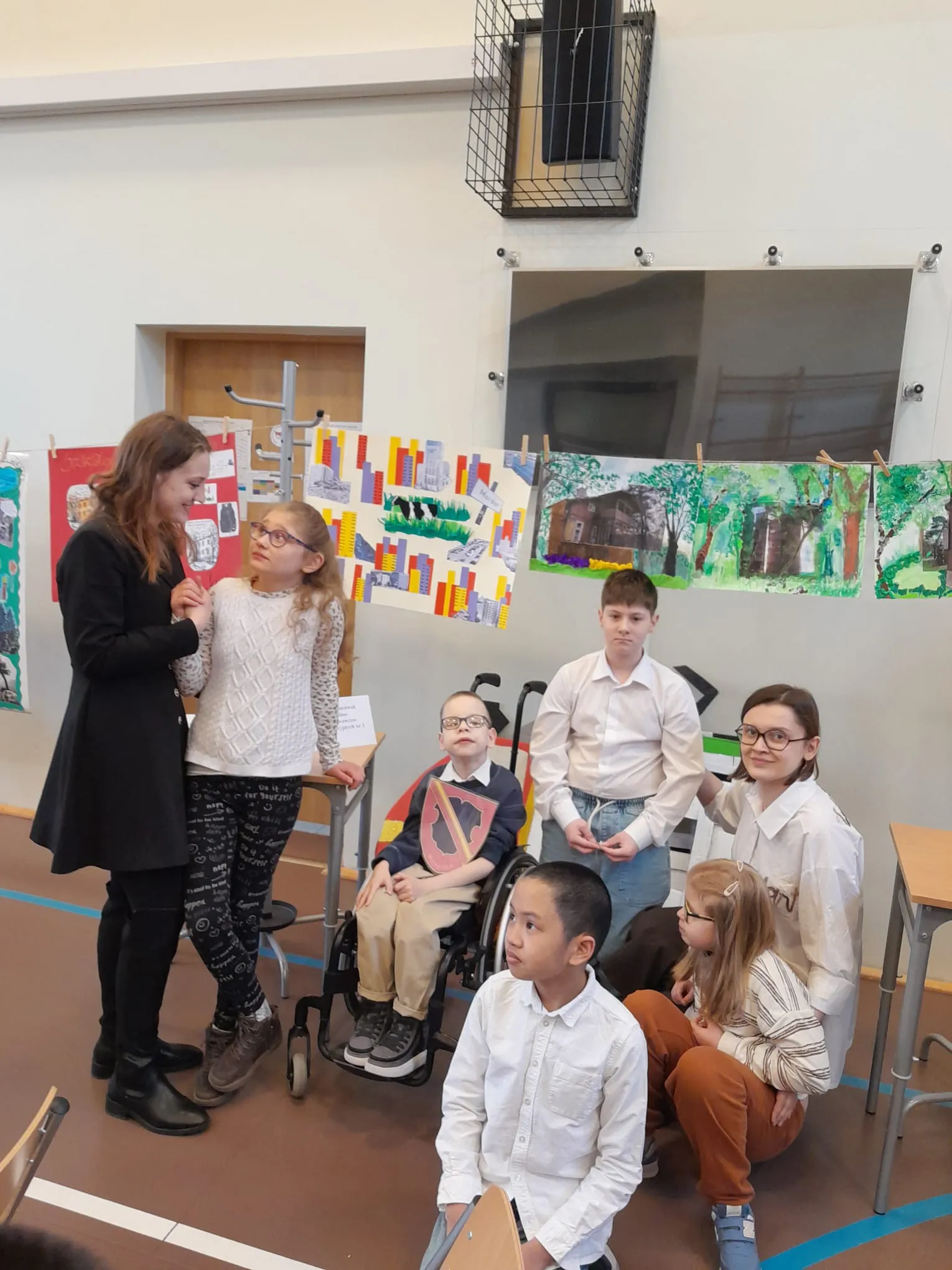 Uczniowie na konkursie