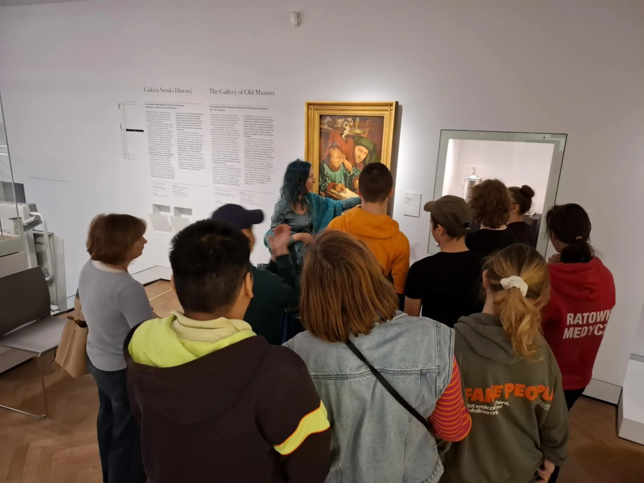 Uczniowie w muzeum narodowym