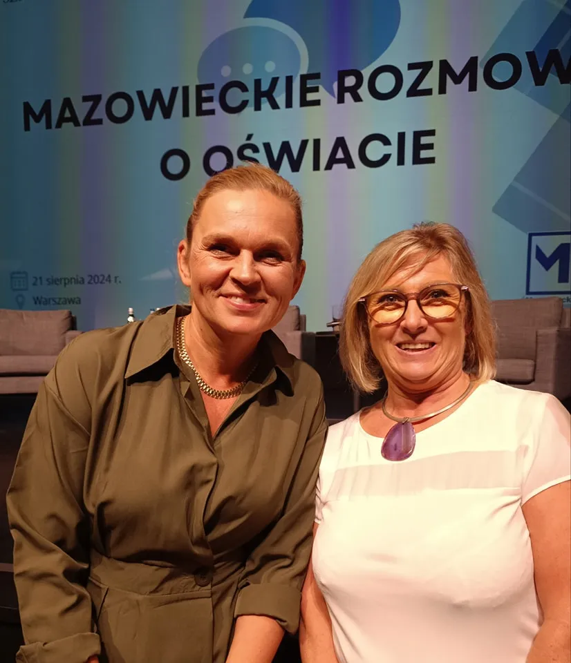 Nasze Panie Dyrektor Jolanta Krzepicka i Wicedyrektor Sylwia Żebrowska wzięły udział w „Mazowieckich rozmowach o oświacie