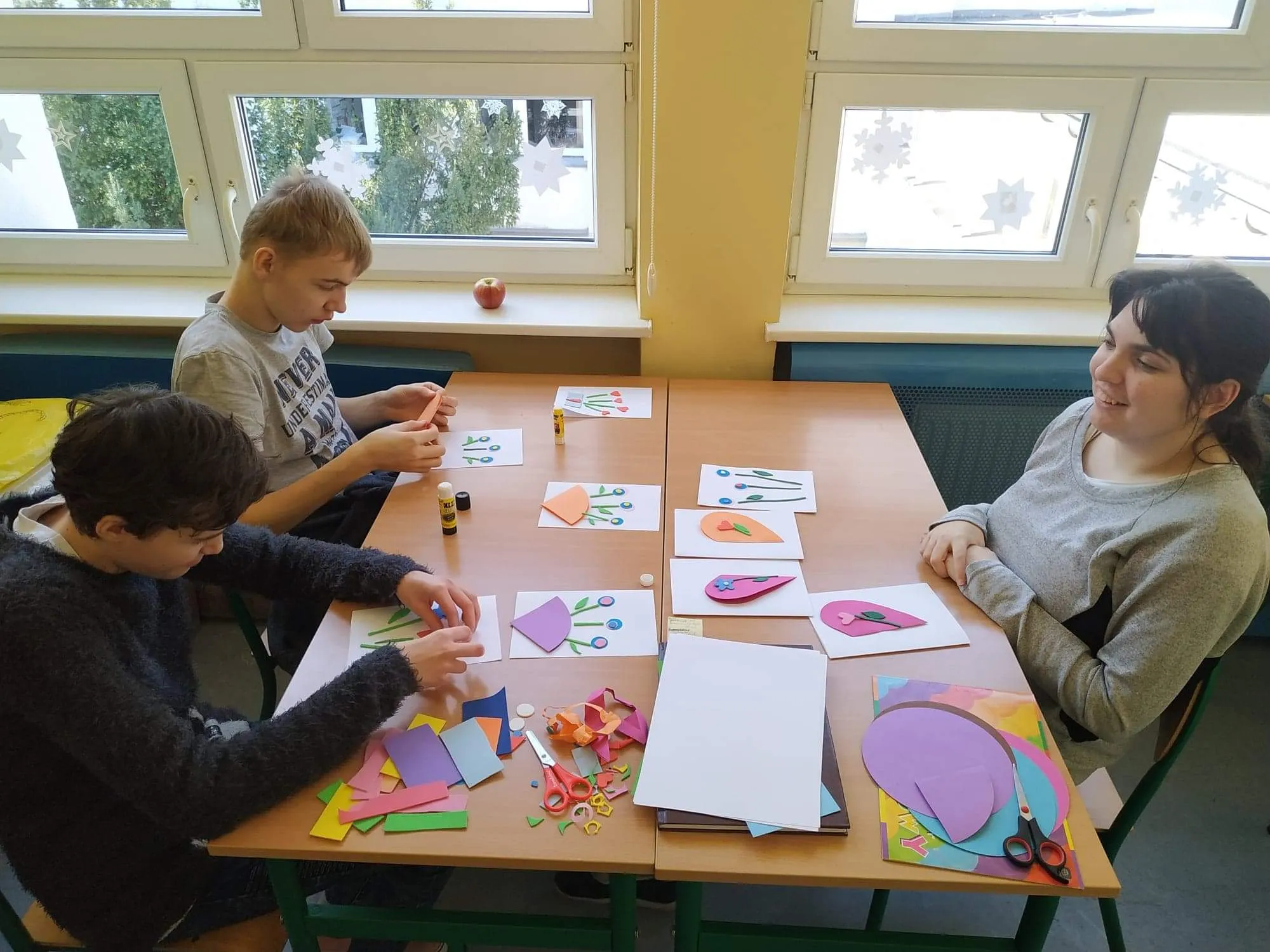 Uczniowie na wolontariacie